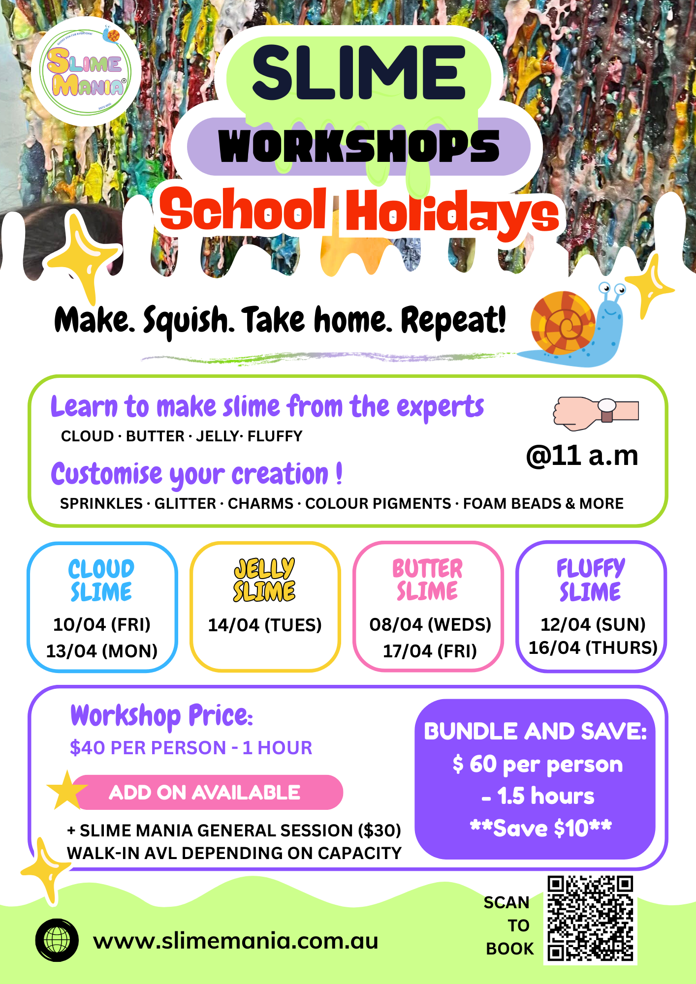 Slime Workshops - Easter Holidays (APRIL)